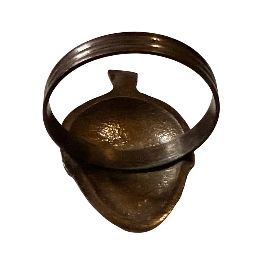Vintage Bronze Acorn Napkin Rings Dinnerware 11 Piece Set